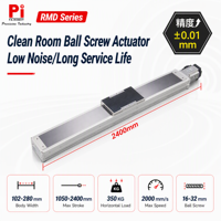 Actionneur linéaire à vis à billes en acier Pi Clean Room, moteur servo 1 axe, course personnalisée 100-1050 mm pour équipement CNC, PCB, SMT