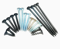#6 Boîte grise 8 # vis à cloison sèche en phosphate noir M4.2 * 30mm vis noire à tête clairon pour clous de panneau de gypse en bois vis à cloison sèche 1 1/4