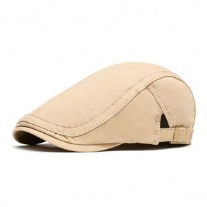 Casquette plate en coton délavé pour homme, style Ivy, idéale pour le sport et les tenues décontractées printanières et estivales, vente en gros - Product Image 4