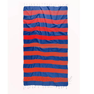 Serviette Double Peshtemal 100% Coton, 100x180cm PEST106-PINK ORANGE Rainbow Collection Turkiye - Product Image 3