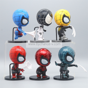 Collection <span class=keywords><strong>Spiderman</strong></span> secouant la tête Figure haut détail super-héros jouet pour enfants <span class=keywords><strong>cadeau</strong></span> d'anniversaire et ventilateur Collection modèle d'affichage - Product Image 4