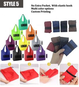 Bon marché, vente en gros, sac à provisions pliable et étanche en polyester, porte-clés fabriqué en usine - Product Image 6