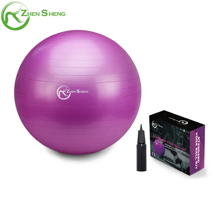 Zhenzheng-pelota de Yoga de 45cm/55cm/65cm/75cm/85cm, bola Suiza Extra gruesa con bomba