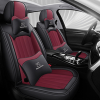 Moderner Autositzbezug aus Voll-PU-Leder, Sommer-Kühlung, Universelle Passform, Sitzkissen mit Premium-Leder für Alle Jahreszeiten