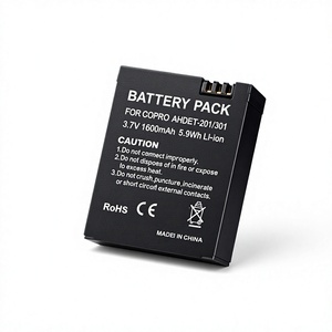 Kompatibel dengan Kamera Aksi Hero 2 dan Hero 3; Baterai Li-ion AHDBT-201/301 (hitam) untuk Model Hero 3 generasi ke-3 - Product Image 1