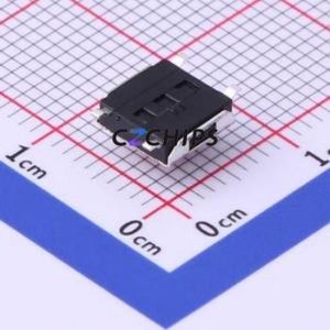 TS-1157-B-D Tactile Switch SMD Switch Single Pole Single Throw Round Button 1.6N Vertical Mount - Product Image 2