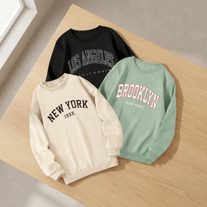 Women's Spring Autumn Half Zipper Printed Sweatshirt Long Sleeve Stand Collar Solid Color Casual Knitted Eco-Friendly Tops - Product Image 3