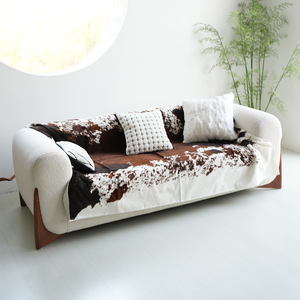 ผ้าห่มลายบ้านไร่ ให้ความอบอุ่นและสบาย ใช้คลุมโซฟา เตียง และเก้าอี้ ผ้าห่มตกแต่งเนื้อนุ่ม พร้อมขอบเย็บสำเร็จ ใช้คลุมโซฟา - Product Image 6