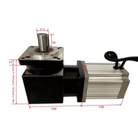 Moteur à courant continu à engrenage à vis sans fin en L à angle droit 48V, basse tension, sans balais, à vitesse variable, réversible, micro-moteur à engrenages avec capteur Hall