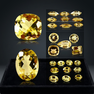 Champán natural Cuarzo Marquesa Corte Piedra preciosa Facetada Piedra suelta Certificado IGI Todos Los tamaños disponibles Precio de fábrica al por mayor - Product Image 3