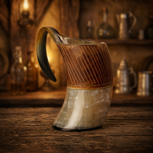 Jarra Vikinga de Cuerno Reciclable Ligera y Personalizada de Alta Calidad, Estilo Americano, Ecológica, Apta para Lavavajillas, para Vino y Cerveza - Product Image 1