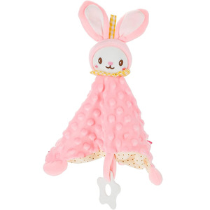 Juguete de Peluche Suave y Seguro <span class=keywords><strong>con</strong></span> Forma de Conejito, Chupete de Tela Multifuncional para Bebés, Niños y Niñas - Product Image 1