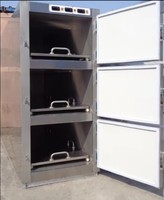 Produits funéraires : Réfrigérateur mortuaire à 3 compartiments, congélateur de morgue pour le stockage des corps
