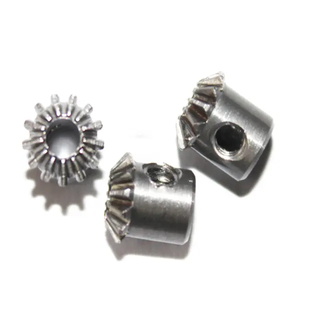 Fabriek Aangepaste 0.5 Module Bevel Gear 13 Perforatie 3Mm Buitendiameter 7Mm Top Draad Gat M3 Miniatuur Bevel gear Custom