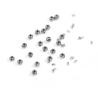 Perle d'extrémité à sertir en acier inoxydable bouchon de positionnement entretoise perle de localisation pour la fabrication de bijoux Bracelet à bricoler soi-même fermoir Clip d'extrémité