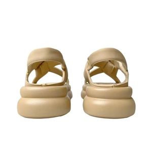 <span class=keywords><strong>Sandalias</strong></span> romanas de plataforma de verano informales para mujer, suela gruesa, banda elástica, punta, línea recta, diseño plano, plantilla de EVA, Sudadera con capucha-Playa - Product Image 6