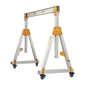Grue mobile à <span class=keywords><strong>portique</strong></span> <span class=keywords><strong>de</strong></span> 3 tonnes, cadre en aluminium facilement déplaçable pour une installation rapide en atelier, manutention des matériaux - Product Image 6