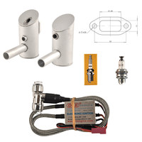 Original DLE40 40cc Zweizylinder-Benzinmotor 4,8PS 9,5kg Hoher Schub 2-Takt-Motor mit Walbro Vergaser NGK Zündkerze