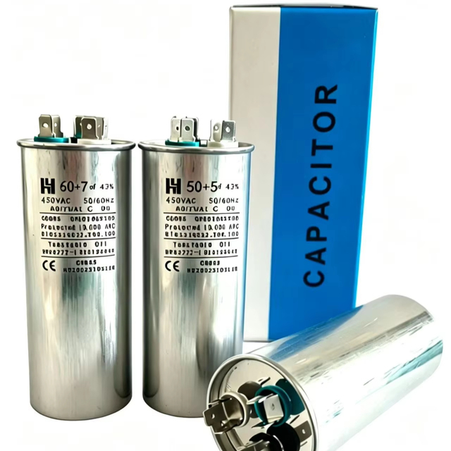 Manufacturer Supplies CBB65 450V.AC air Conditioning Capacitor 20+3.5uf-55+5uf80+7uf