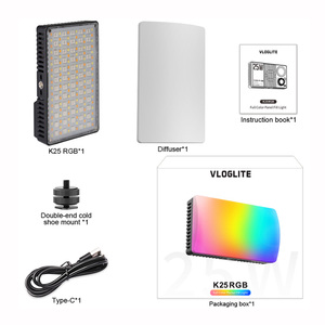 K25rgb Clip-on điền vào ánh sáng điện thoại di động máy ảnh phát trực tiếp chụp RGB vẻ đẹp ánh sáng di động ngoài trời Selfie Túi ánh sáng - Product Image 6