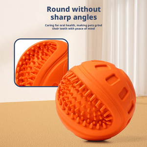 Giocattoli per Animali Domestici in Gomma Naturale Ecologica con Suono, Pulizia Denti, Rumori Insoliti, Palla Personalizzabile all'Ingrosso - Product Image 3