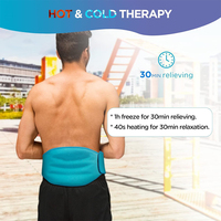 Brace dorsale de compression chaude et froide réutilisable pour les blessures lombaires à la taille et à la sciatique Soulagement de la douleur Thérapie par le froid