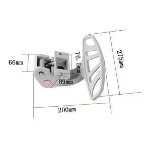 Kit de modification de repose-pieds de siège de bus en alliage d'aluminium, pièces de taille standard, accessoires de siège de voiture - Product Image 2