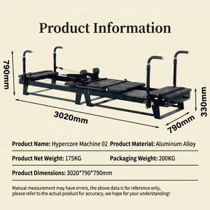 Máquina de Pilates Hypercore 02 Duradera, Máquina Super Core de Aleación de Aluminio para Yoga y Moldeamiento Corporal, Reformer para Gimnasio, Uso Comercial y Doméstico - Product Image 3
