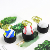 Porte-clés Clicker Fidget Ballon de Football Imprimé en 3D, Jouet Anti-Stress Amusant et Nouveauté Sportive, Cadeaux