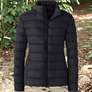 <b>Women</b> Regular <b>Puffer</b> <b>Jacket</b> <b>Lightweight</b> Breathable Waterproof Insulated Short Winter Coat Polyester Filling - Product Image 1