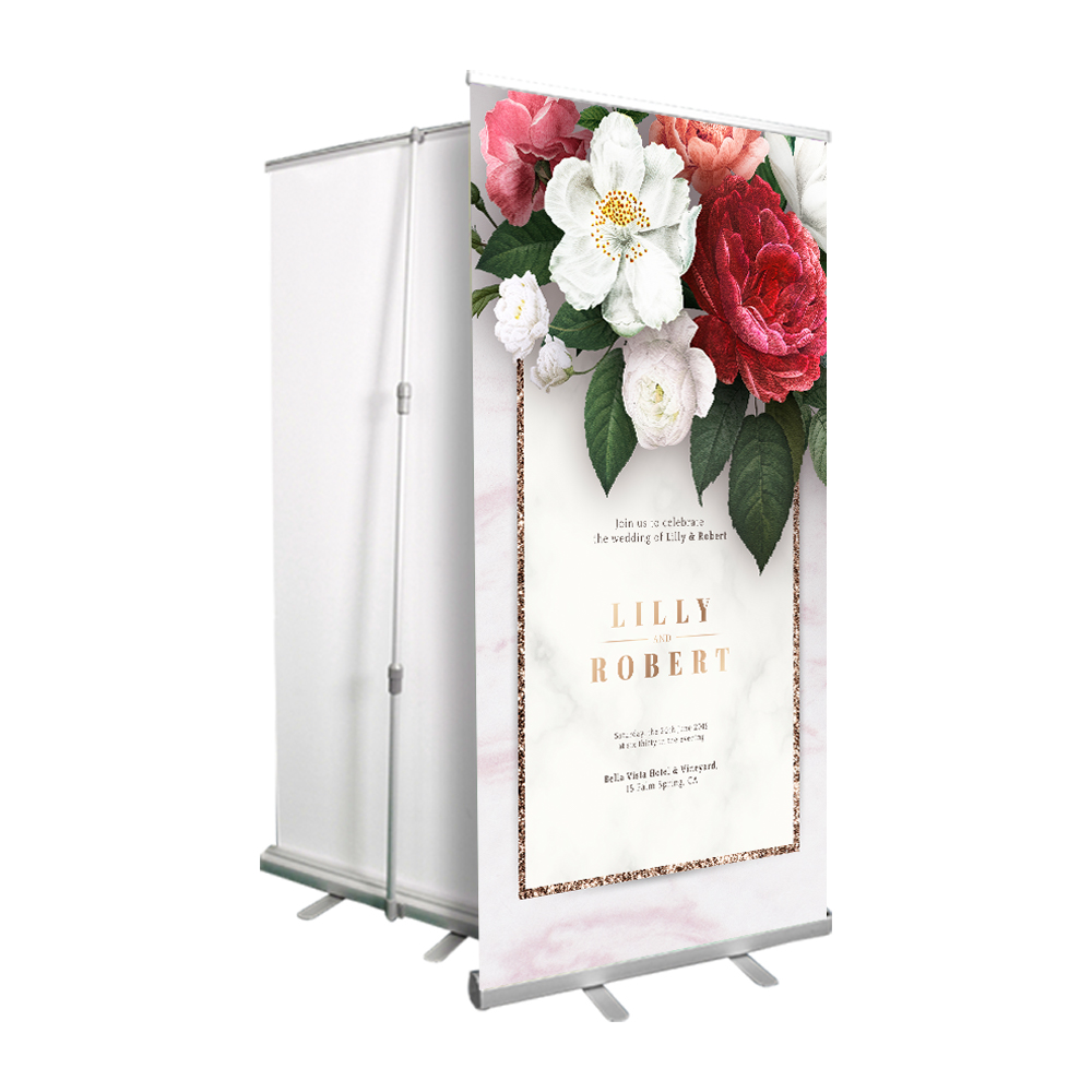 Günstiger Preis Messe Gute Qualität Display Roller Banner Stand Moving Roll Up Banner Stand