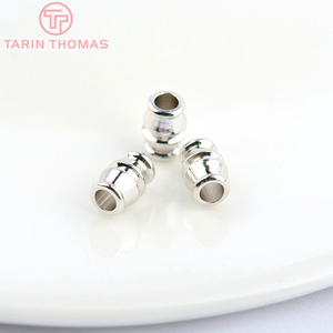 Cuentas espaciadoras de latón de alta calidad en color oro de 24 quilates, varios estilos, suministros para la fabricación de joyas, accesorios para la fabricación de pulseras - Product Image 6