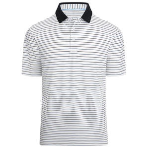 2024 nouveauté personnalisé couleurs unies boutons hommes portent à manches courtes rayure patron Polo t-shirt - Product Image 5