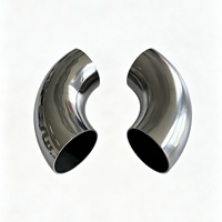 Accessoires de main courante pour escalier de balcon, balustrade en verre poli miroir, acier inoxydable 304, design moderne, résistant à la rouille, coude à 90 degrés