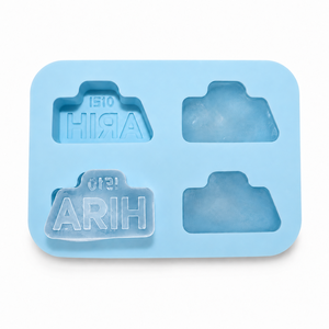 Molde de Silicona Personalizable de 4 Cavidades, Grado Alimenticio, Reutilizable, Fácil de Desmoldar, para Chocolate, Dulces, Hielo, Jabón y Manualidades - Product Image 3