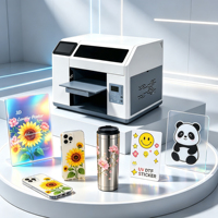 Imprimante UV DTF A3 directe d'usine pour autocollants transparents, affiches lenticulaires 3D, impression de patchs TPU pour t-shirts, avec encre gratuite