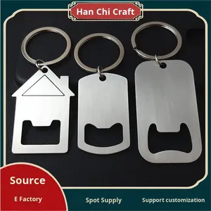 Porte-clés décapsuleur en acier inoxydable personnalisé, créatif, portable, cadeau, décapsuleur de bière en métal - Product Image 3