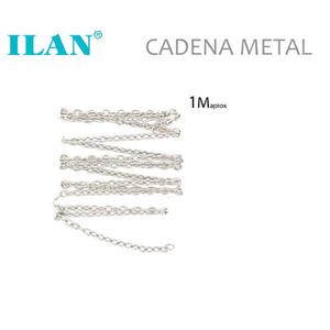 Cadena Metálica ILAN de 1M con Acabado en Rodio para la Elaboración de Joyería - Product Image 2
