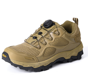 DFE01 Venta al por Mayor de Calzado Deportivo Táctico para Trabajo al Aire Libre de Verano con Empeine de Malla Transpirable y Cierre de Cordones Rápido - Product Image 1