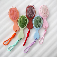 Brosse à cheveux de voyage compacte en nylon, électrique, mini/sèche, pour hommes/femmes, pour la plupart des types de cheveux