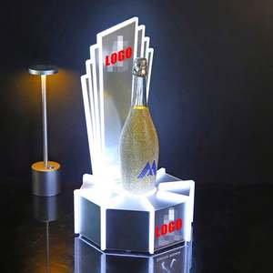 Baru tiba isi ulang gaya baru sampanye Led Presenter botol pembawa Glorifier Display - Product Image 4