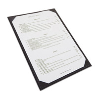 Porte-menus élégants en similicuir, couvertures de menus pour restaurants
