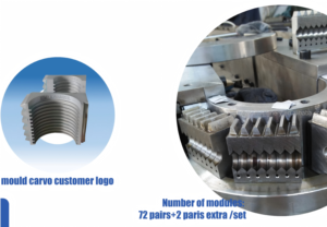 Machine d'extrusion de tuyaux ondulés en PP PE à grande vitesse avec conception économe en énergie, diamètre personnalisé <span class=keywords><strong>12</strong></span>-50 mm - Product Image 3