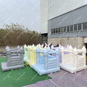 Château gonflable commercial blanc pastel, <span class=keywords><strong>mini</strong></span> trampoline, château gonflable pour location - Product Image 4