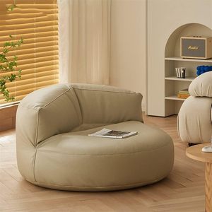 Muebles al por mayor: Sillón puf gigante de piel para sala de estar, tipo café en grano, para adultos - Product Image 4
