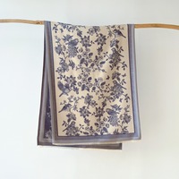 Écharpe d'hiver surdimensionnée pour femme, motif jacquard floral, châle chaud à franges, écharpe longue jacquard floral