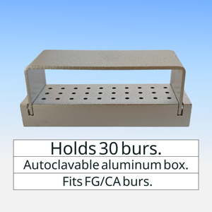 Scatola Porta Frese 30 Fori In Alluminio Autoclavabile Custodia Disinfezione Per Strumenti Cura Orale - Product Image 4