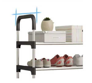 Multifunctional Adjustable Metal <b>Shoe</b> Rack Multi Purpose <b>Shoe</b> Organizer Space Saving Free Standing <b>Shoe</b> Shelf for Entryway - Product Image 4