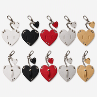 Promotion : Étui à lunettes en forme de cœur, breloque pour sac, étui à lunettes de soleil, pendentif porte-clés, accessoire personnalisé pour sac à main, support pour lunettes