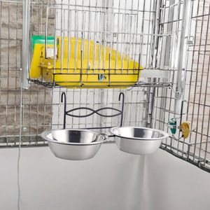 Detachable Stainless Steel Puppy Feeding <strong>Bowl</strong> Eco-Friendly Hanging <strong>Water</strong> <strong>Bowl</strong> <strong>for</strong> <strong>Dogs</strong> and Pets <strong>Crates</strong> - Product Image 1